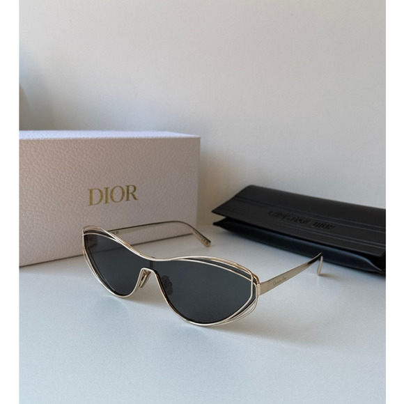 NEW Dior FilDior M1U Cat Eye Sunglasses in Gold Blue